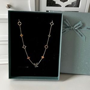 LV 14K gold necklace. Earrings are for sale separately.